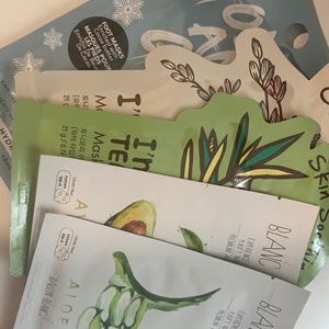 Five of high end, sheet masks
